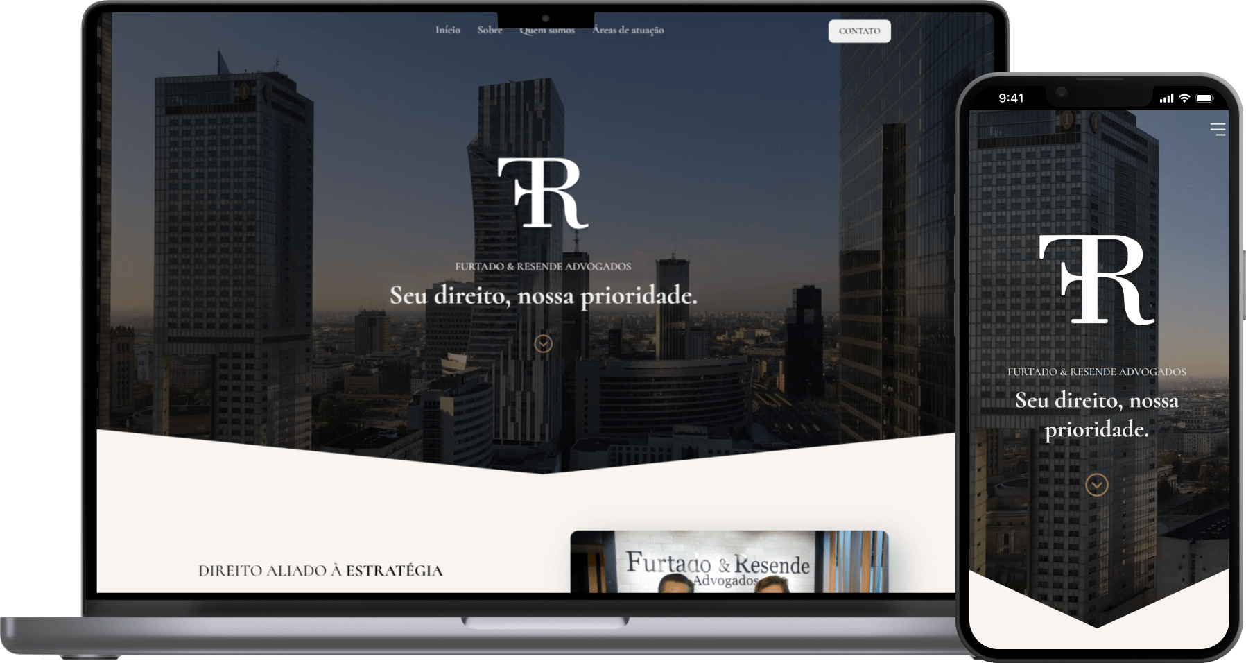 mockup site furtado e resende