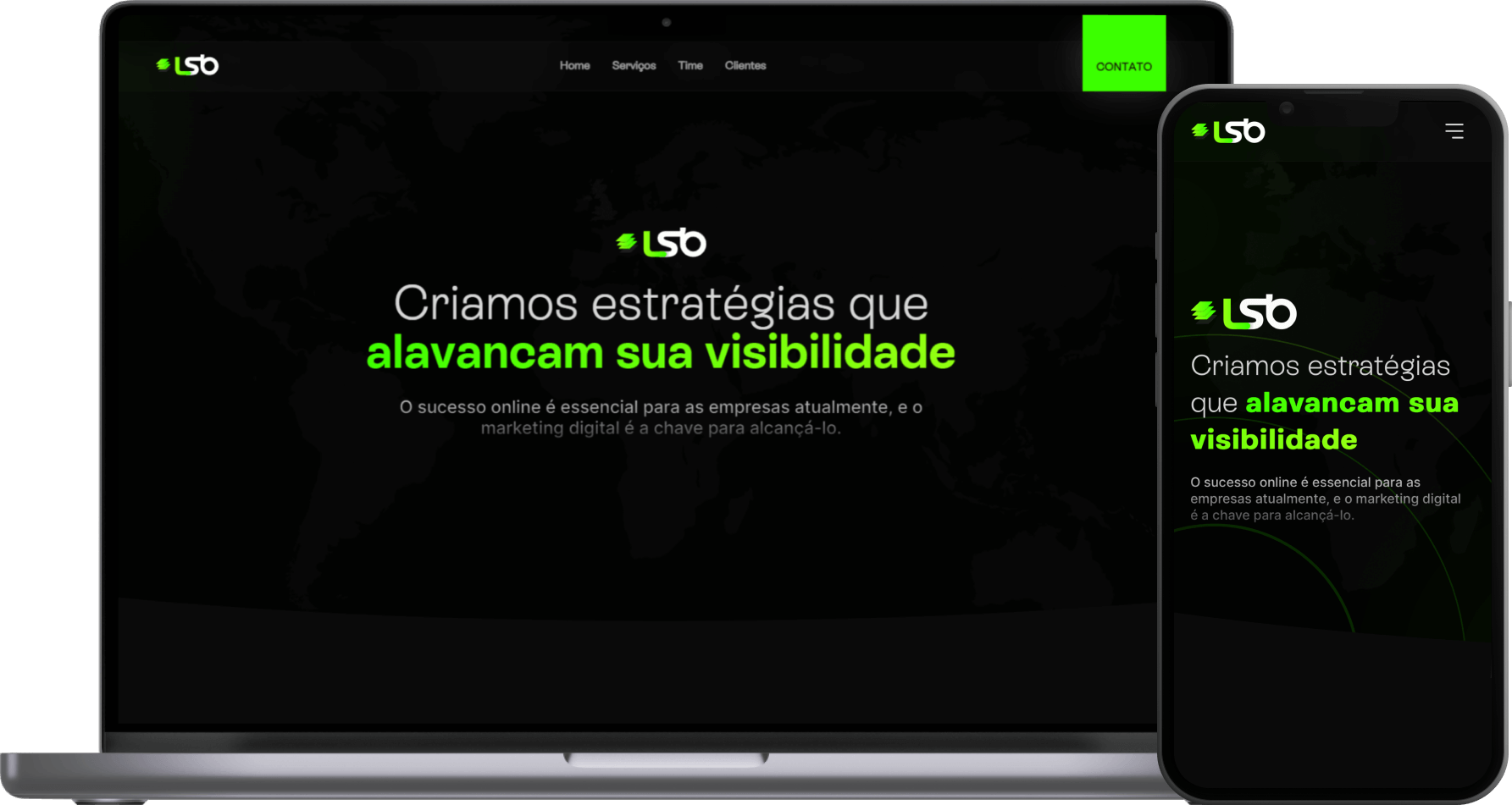 mockup site LSB Digital